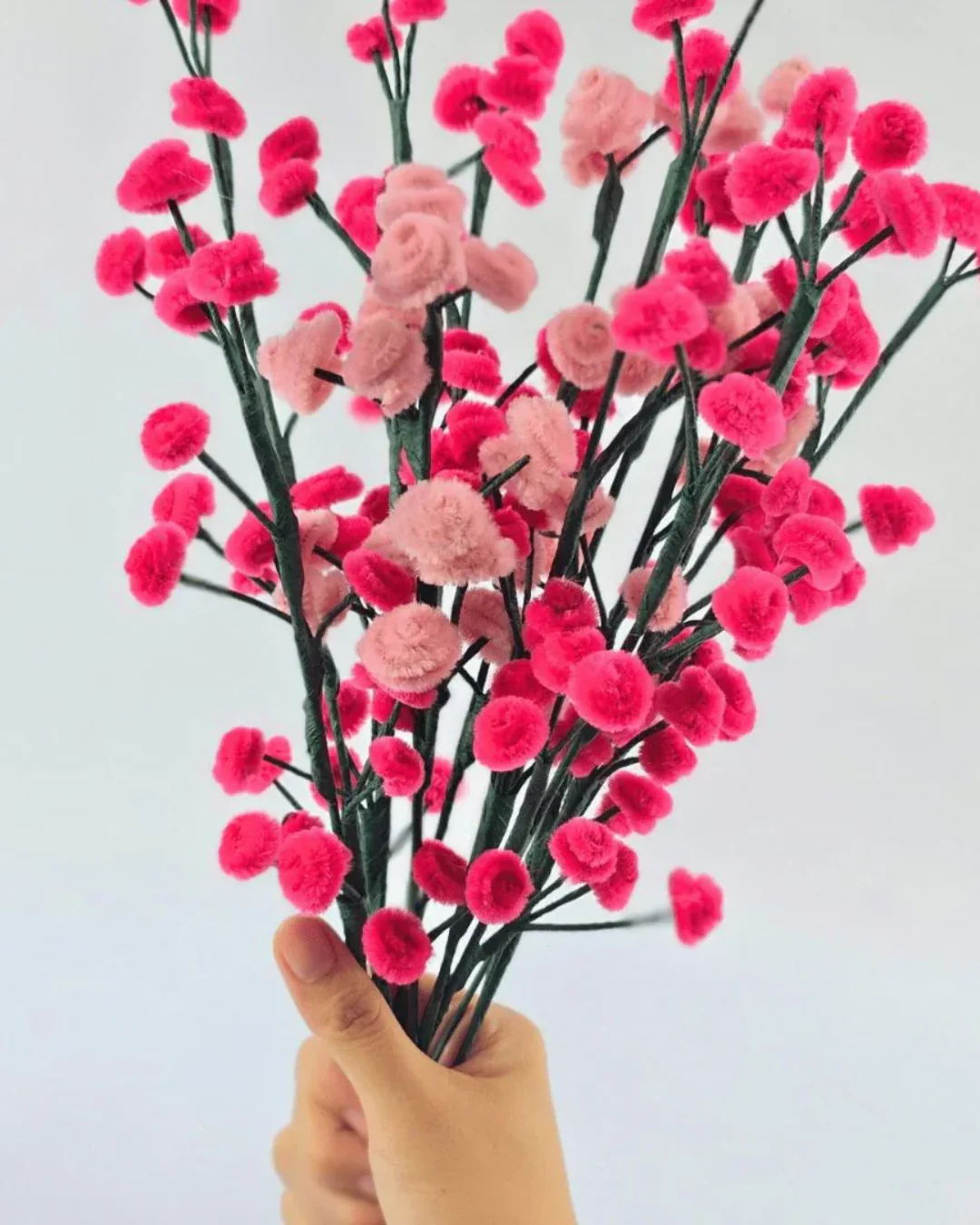 Neon Pink Pipe Cleaners Pack – Soft Craft Stems for DIY Art & Decoration l Pack of 100 pcs - Image 3