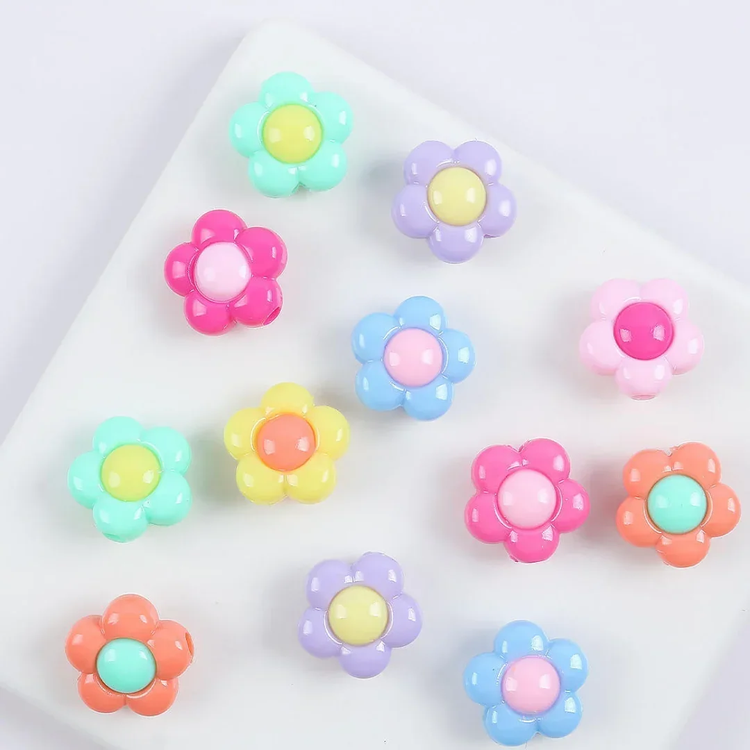 Flower Pastel Daisy Craft Beads (20gm) Pack of 1 - Image 3