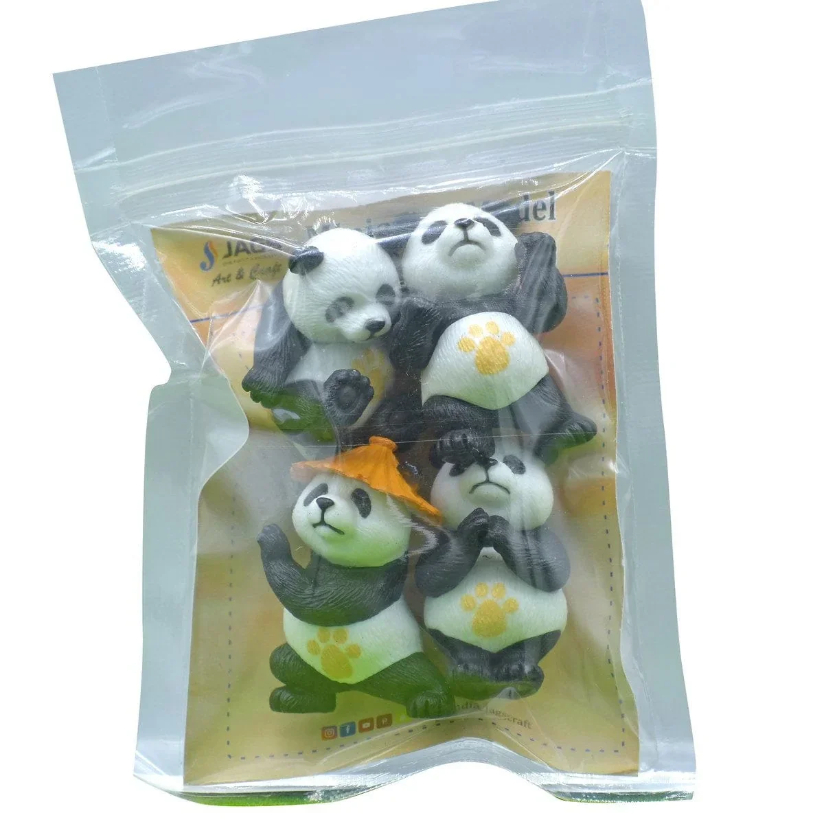 Panda Miniature Model | 4Pcs - Image 4