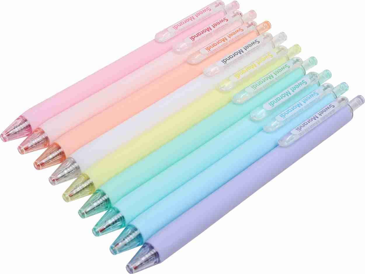 Pastel Morandi Gel Pens (9 PCS Pack)- Refillable - Image 2