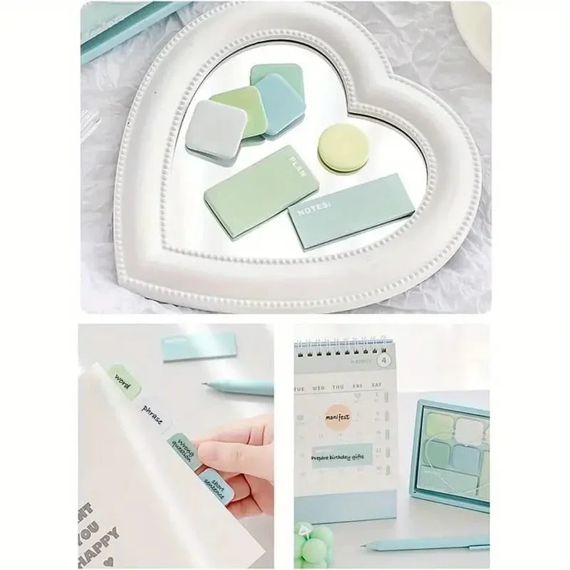 Pastel dreamy sticky notes box  I To do list planner notes I 210 Sticky Notes Sheets - Image 5