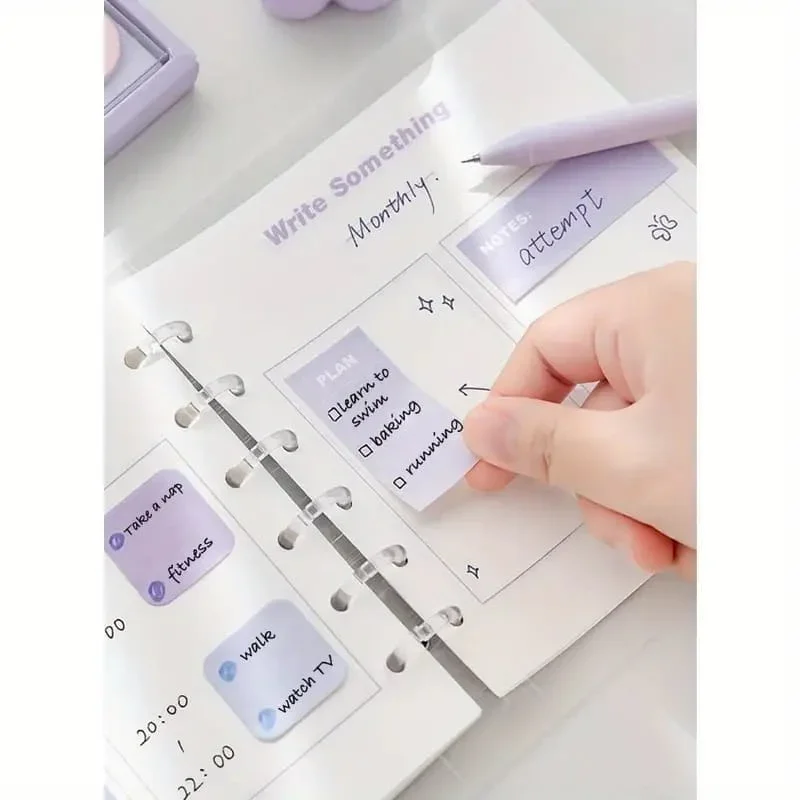 Pastel dreamy sticky notes box  I To do list planner notes I 210 Sticky Notes Sheets - Image 6
