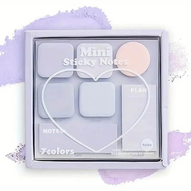 Pastel dreamy sticky notes box  I To do list planner notes I 210 Sticky Notes Sheets - Image 8