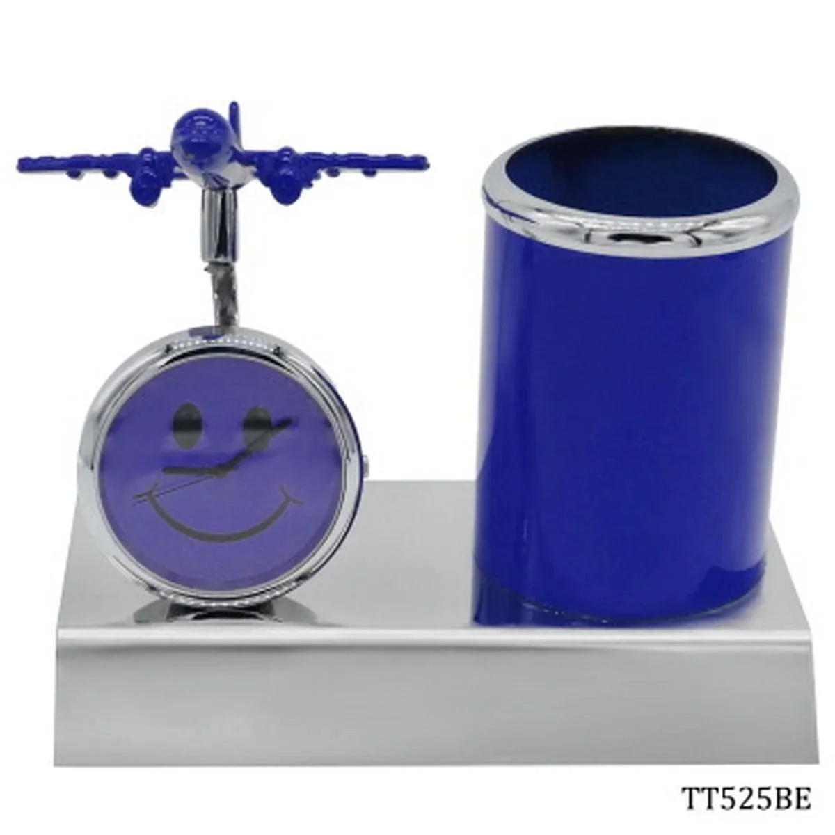 Pen Stand With Watch With Air Craft Blue TT525BE - Image 5