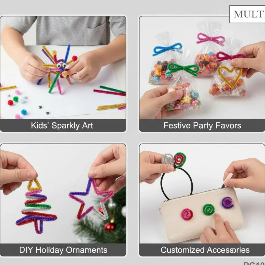 Pipe Cleaner glitter edition for Christmas decoration | Limited Edition - Image 7