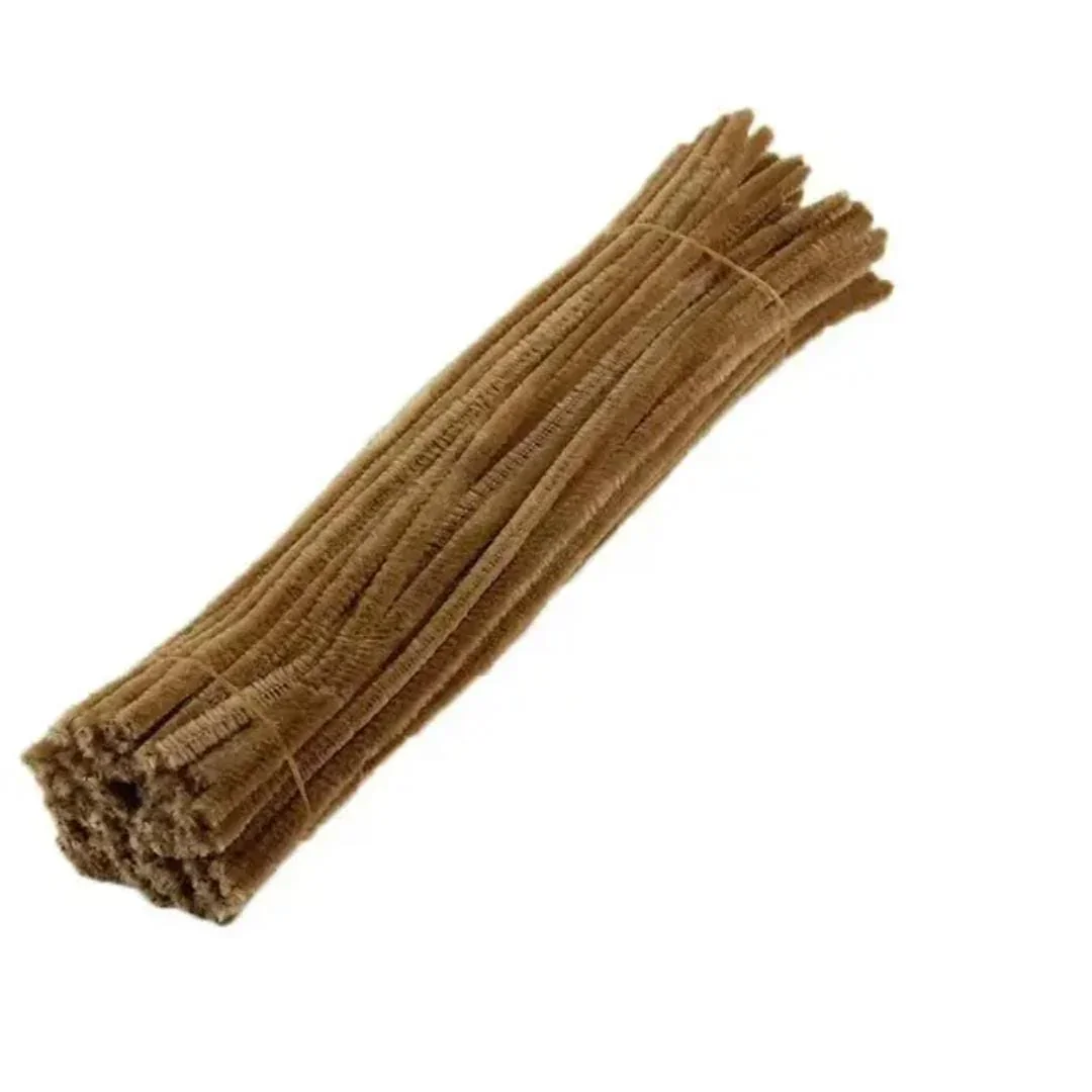 Light Brown Pipe Cleaner Plain l Pack of 100Pc l (PT02) - Image 10