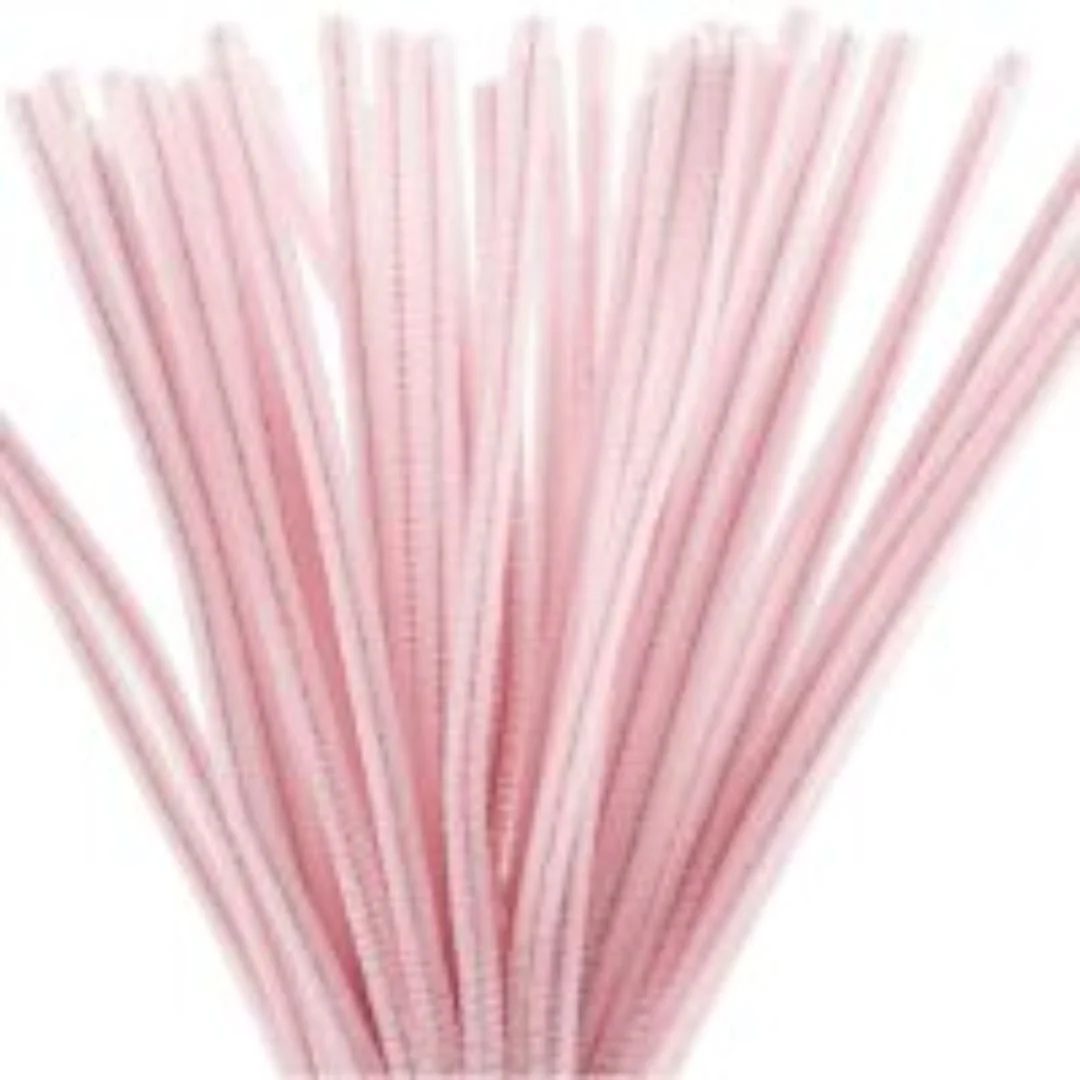 Pastel Peach Pipe Cleaner Plain l Pack of 100Pc l (PT06) - Image 3