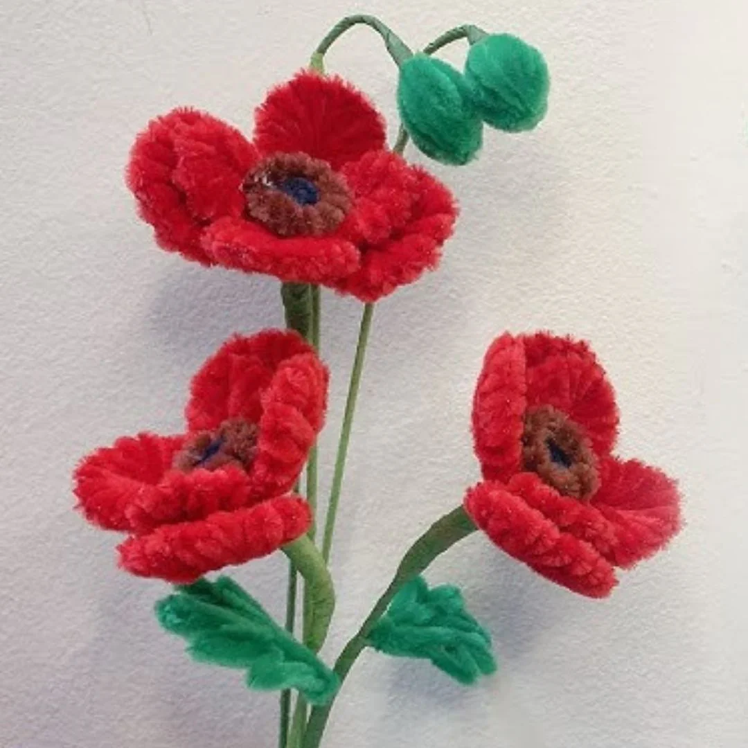 Valentine Red Pipe Cleaners for Craft & Bouquet | 100 Pc Pack | - Image 6
