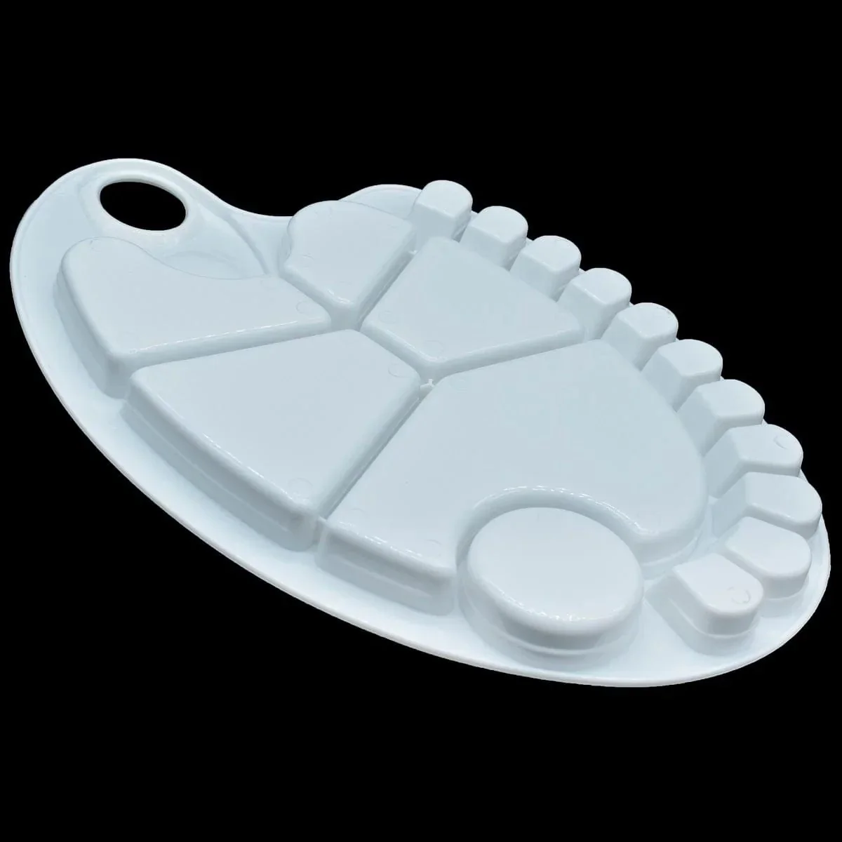 Plastic Oval Kidney Shaped 20 Well Painting Palette,30 x 19 cm - Image 3
