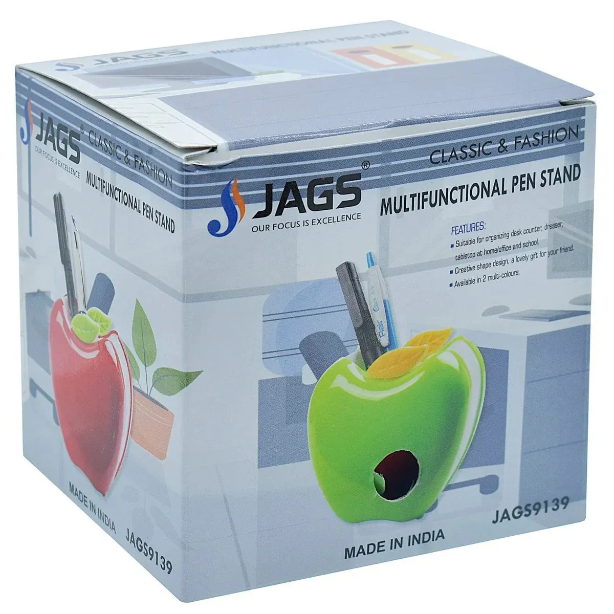 Plastic Pen Stand Apple - Image 3