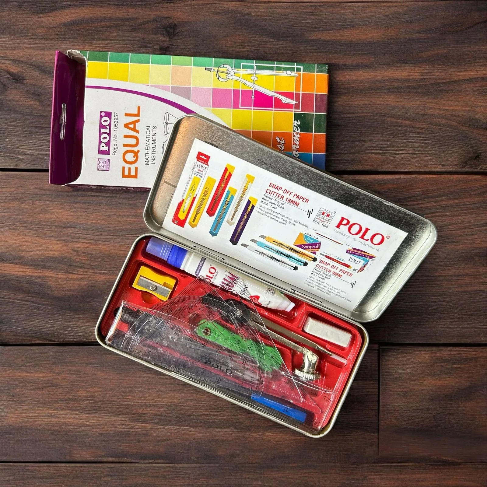 Polo Equal Mathematical Instruments Set -  Complete with Craft Glue! - Image 2