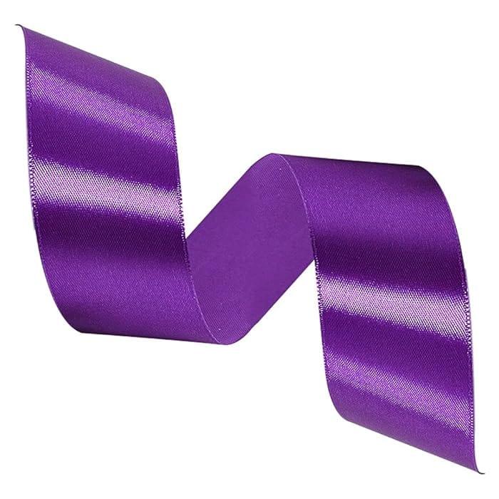 Purple Premium 1.5 inch Satin Ribbon l Pack of 1 (10 meters) - Image 3