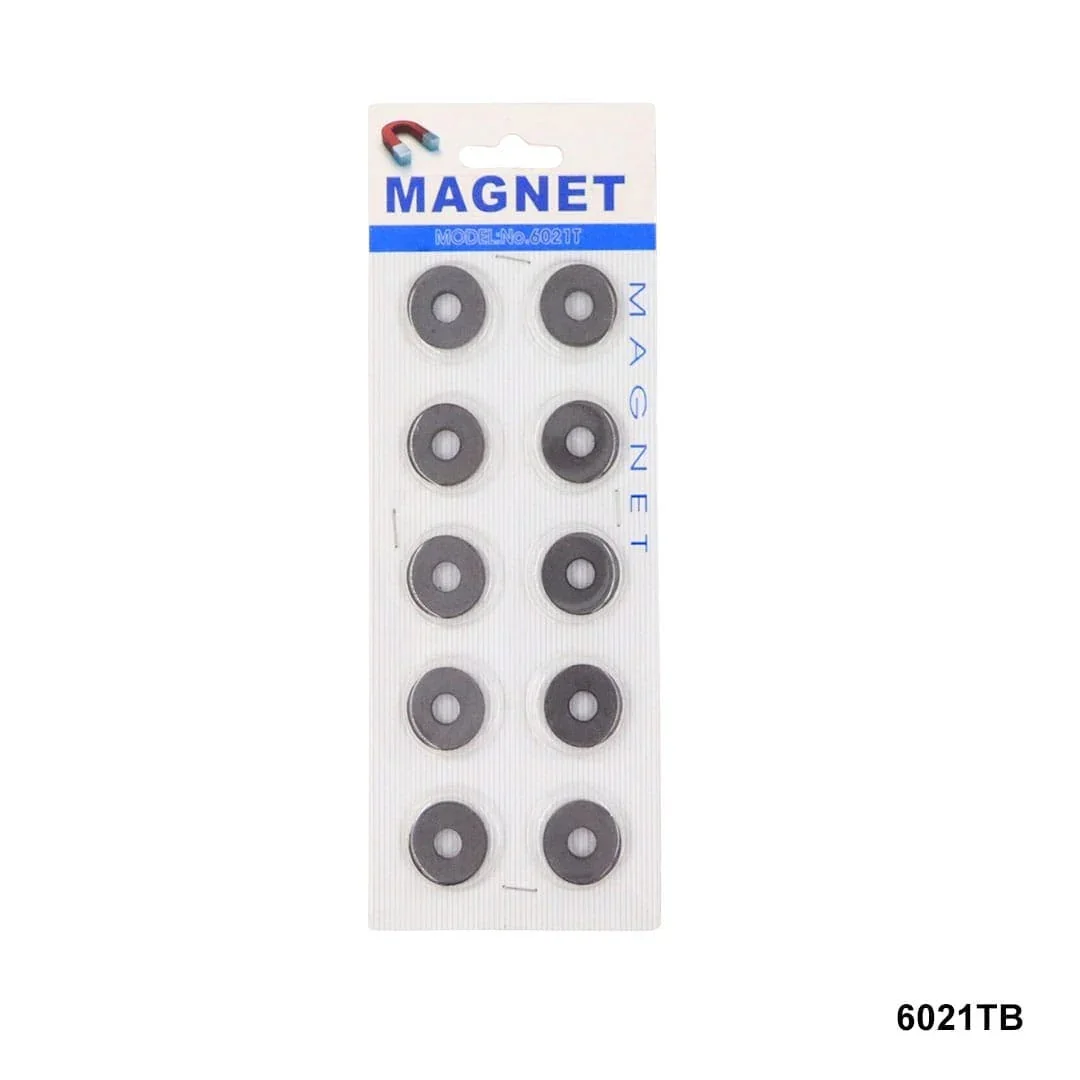 Premium Black Ring Magnet Set - 20mm Size -10pcs (Raw-1647 6021tb)