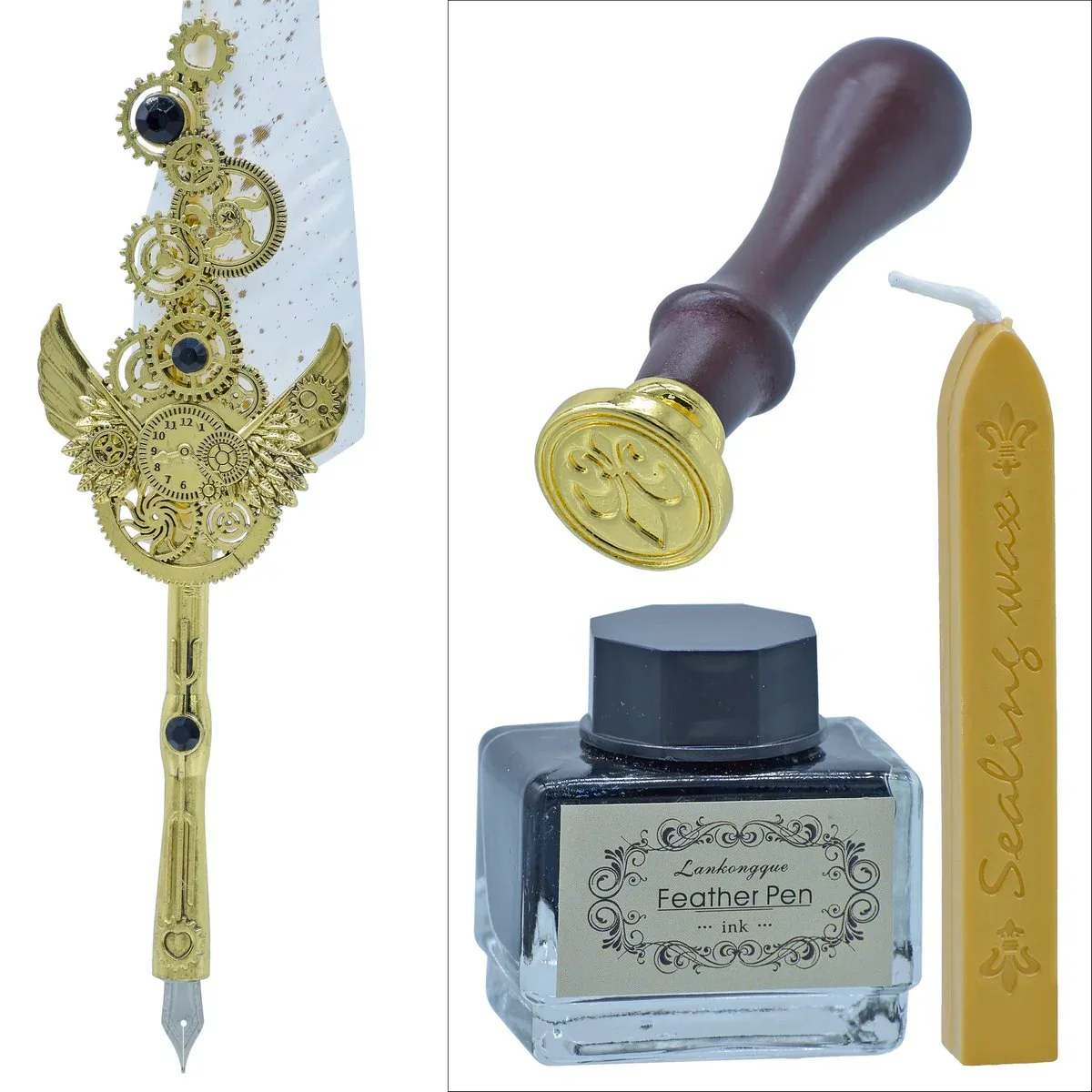 Premium Feather Fountain Pen Gift Box l  Set Of 5 pics - Image 2