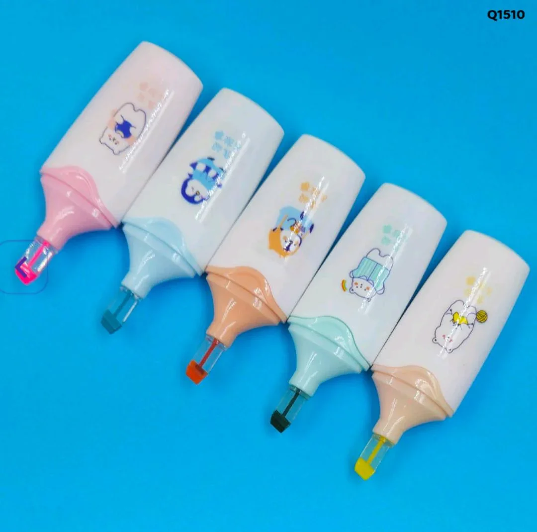 Slim Pastel Highlighters - 5 Piece Portable Set - Image 3