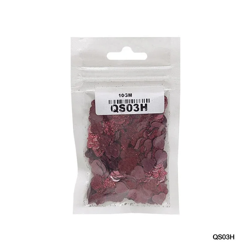 Heart Glitter 7Mm 10Gm Sequince      Code  Qs03H - Image 2