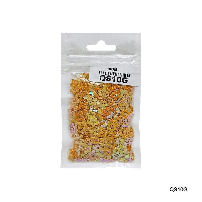 Star Flower 7Mm Yellow4 10Gm Sequins     Code  Qs10G - Image 2