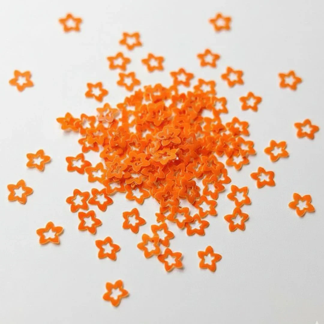 Star Flower 7Mm D Orange 10Gm Sequins Code -Qs10I - Image 2