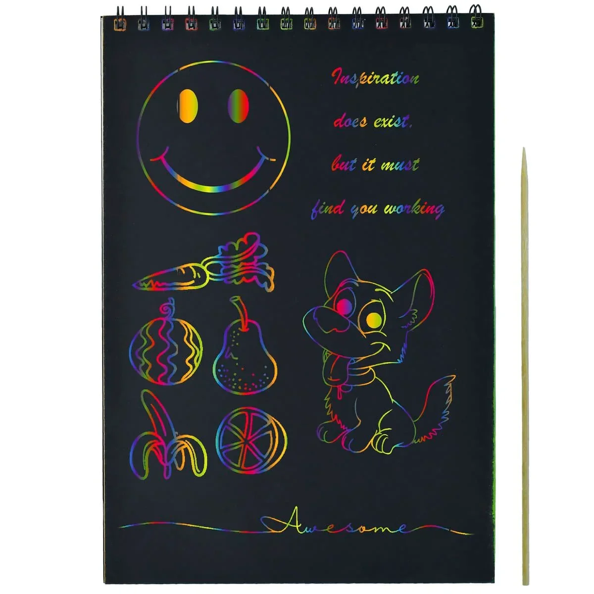 Rainbow Scratch Art Book - Image 4