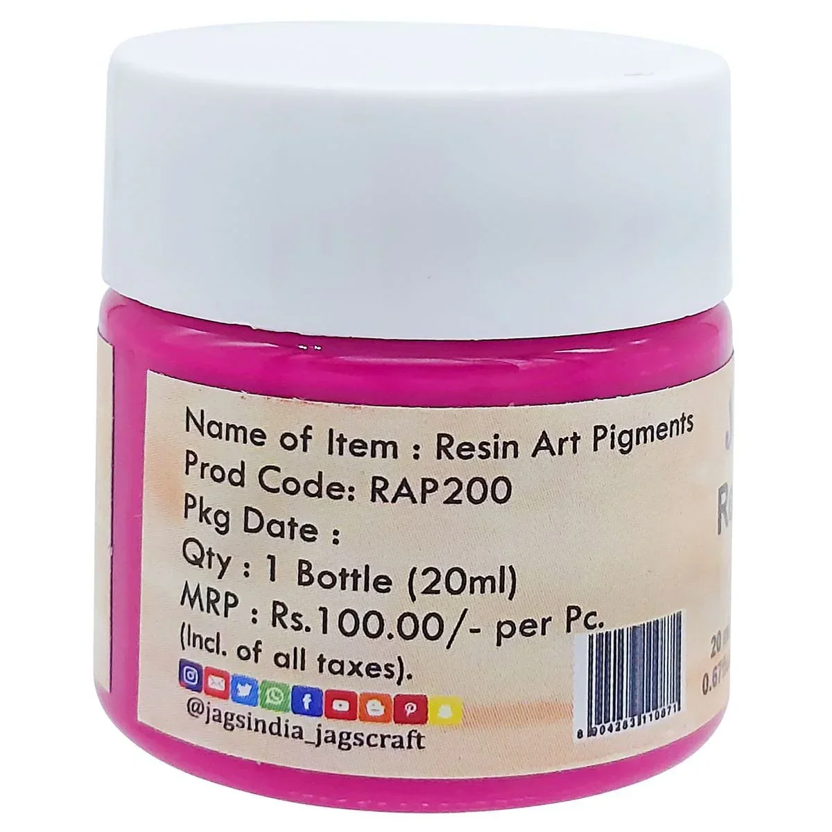 Resin Art Pigments 20ML - Create Stunning Art with Rani Pink Pigment RAP200 - Image 3