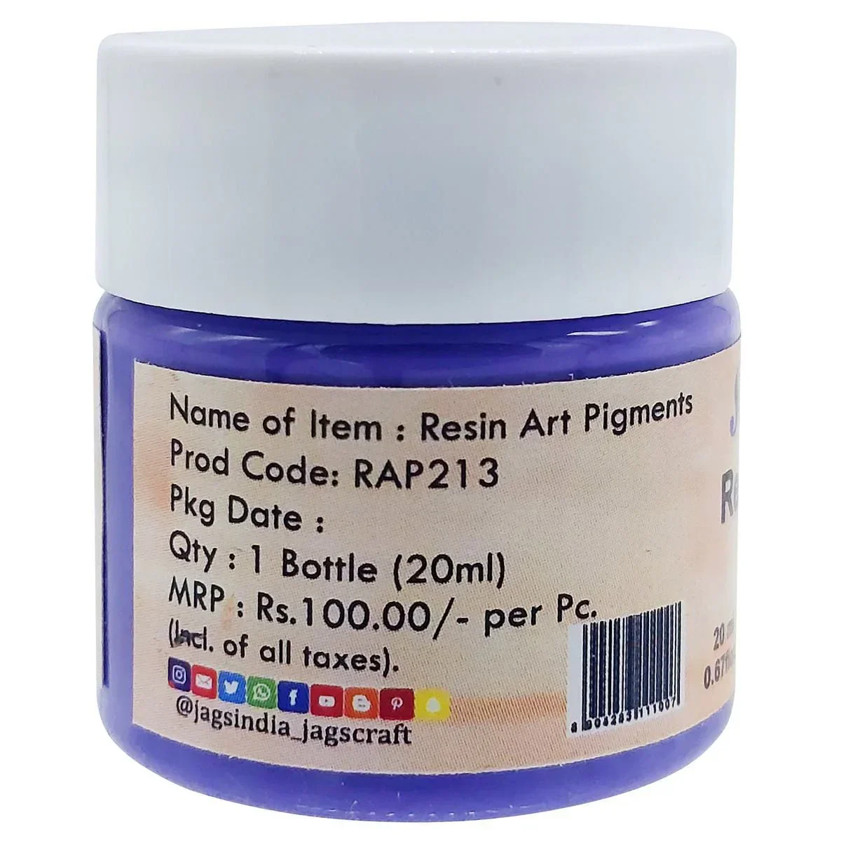 Resin Art Pigments 20ML Pastel Violet RAP213 - Image 3