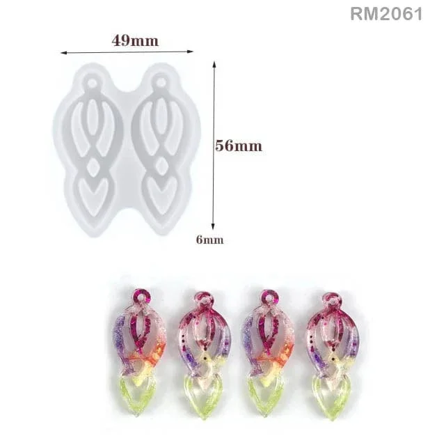 DIY Silicone Mould for Resin Earrings & Jewelry Making | 5.6cm Tall