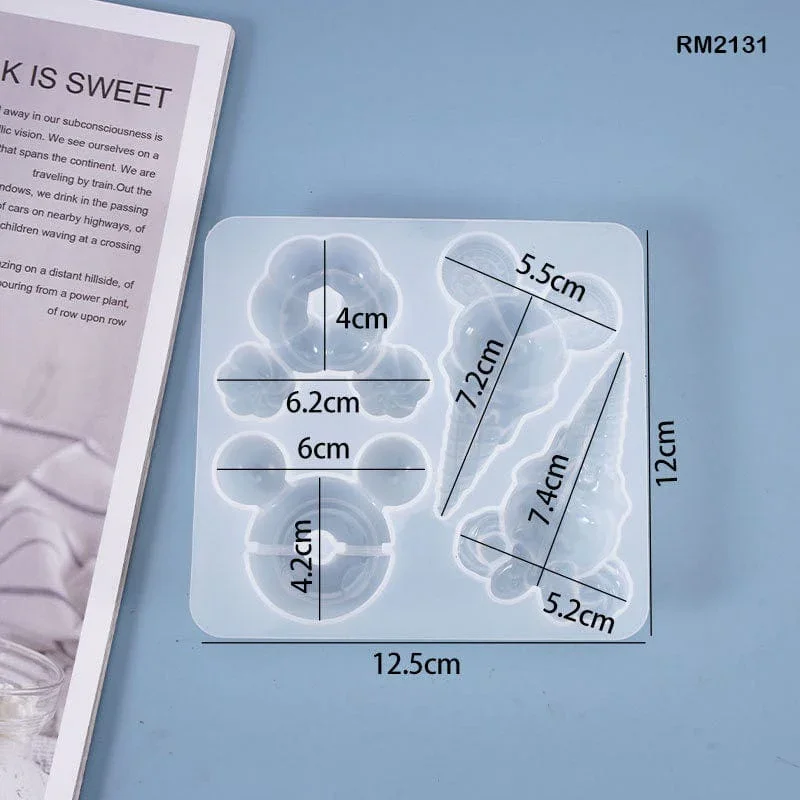 Round & Donut Silicone Mould for Resin Crafts (12.5cm) - Image 2