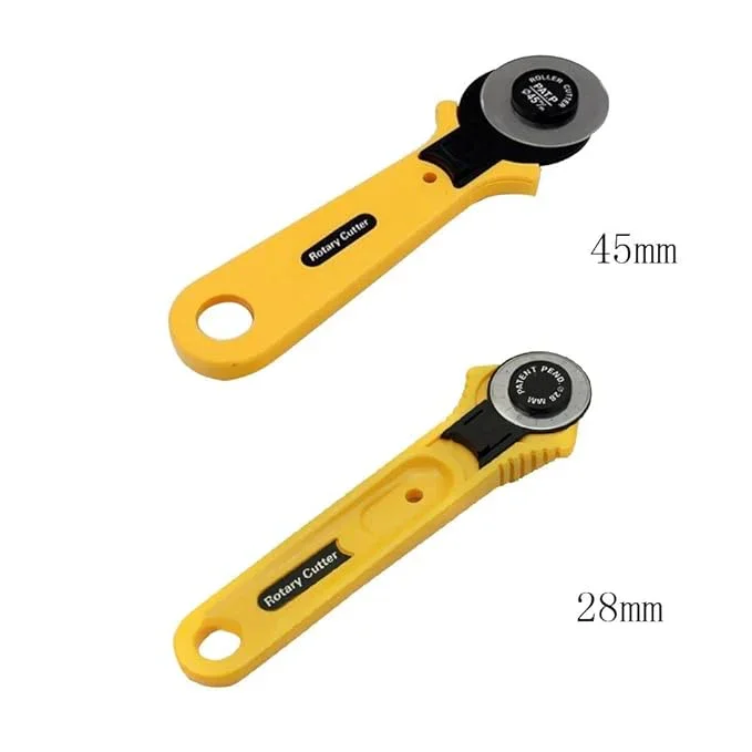 Precision Straight Handle Rotary Cutter 28mm for Fabric & Paper Crafts - Image 2