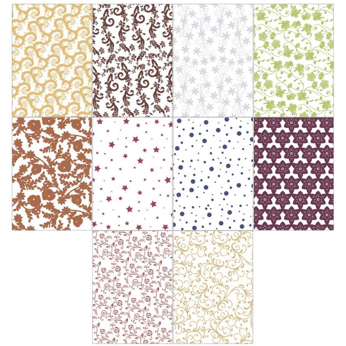 Scrapbooking paper packs ,printed greeting papers of Vellum Paper A5 Alpana Design WPADA5X20 - Image 2