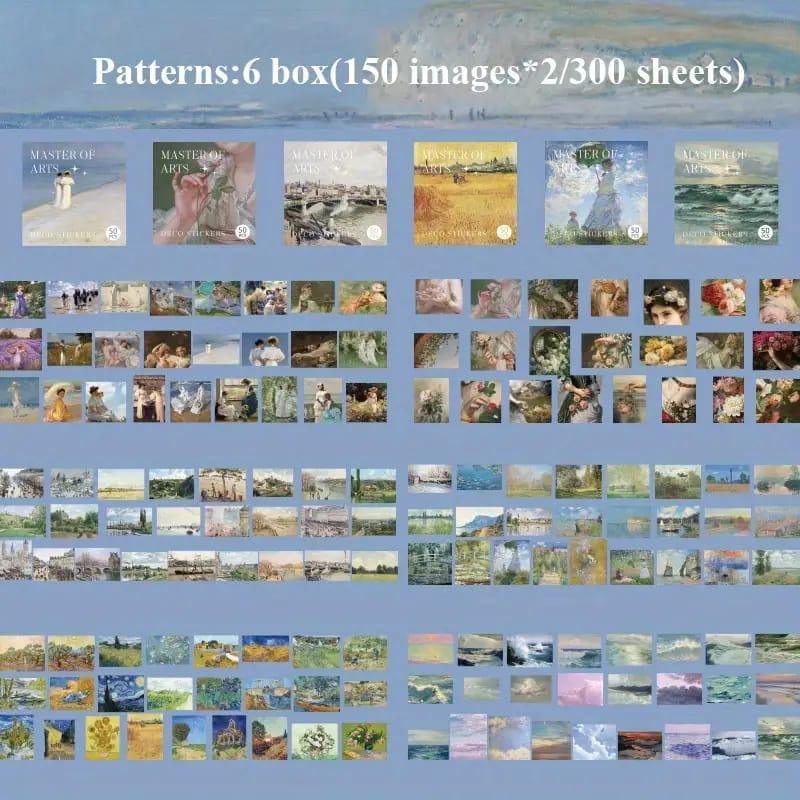(300 pcs) Premium washi collage stickers for Journals| Journaling and scrapbooking sticker - Image 7