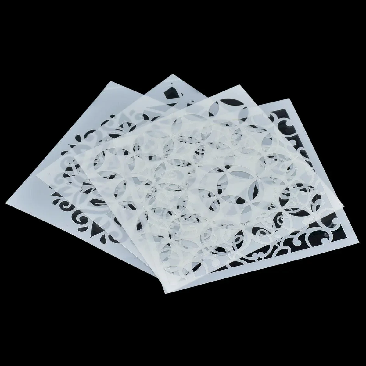 Abstract Pattern Stencil Set – DIY Wall Art, Painting & Craft Templates | Pack of 1 - Image 3