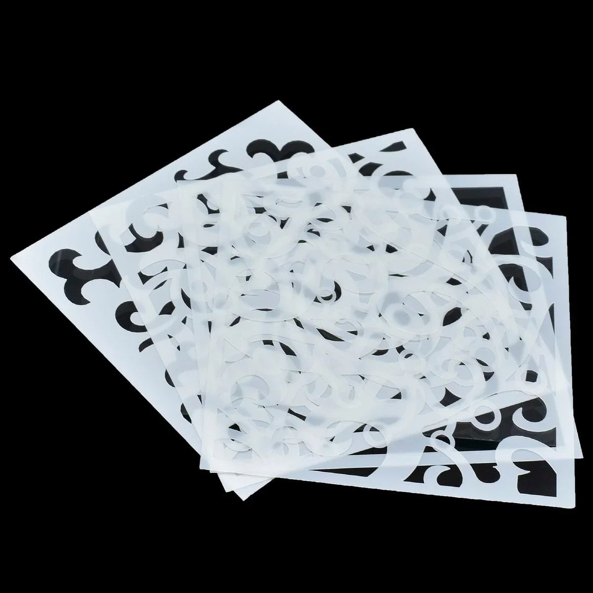 Drawing Stencil Plastic 6x6 4Pcs Set - Image 3