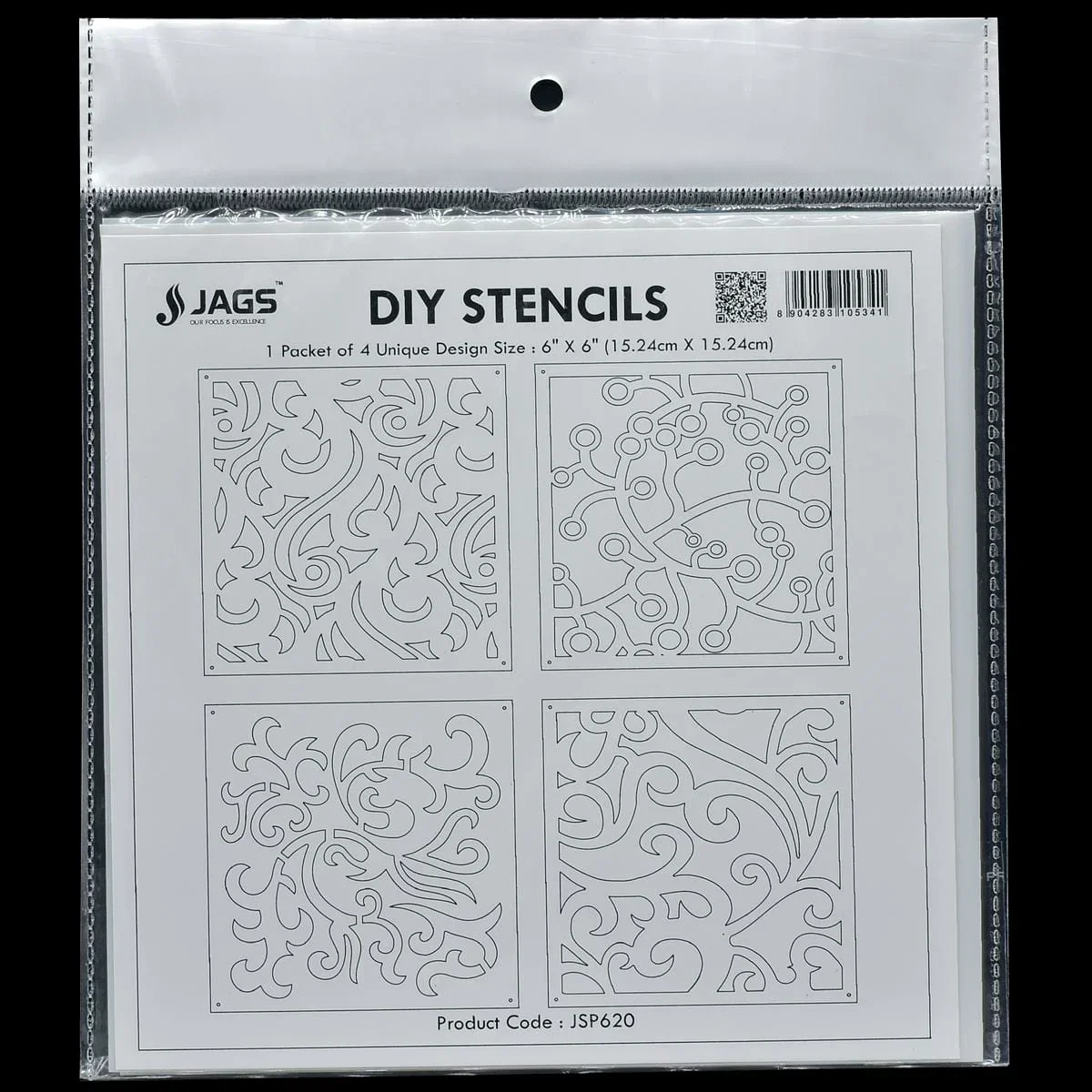 Drawing Stencil Plastic 6x6 4Pcs Set - Image 4