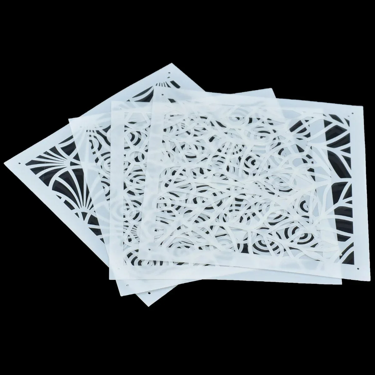 Drawing Stencil Plastic 6x6 4Pcs Set - Image 3
