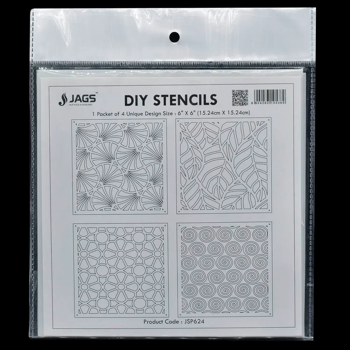 Drawing Stencil Plastic 6x6 4Pcs Set - Image 4
