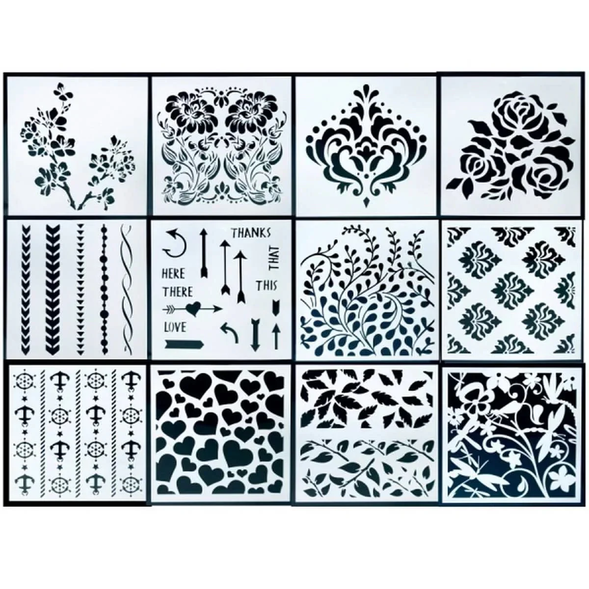 Drawing Stencil Plastic 6x6 6X6STENCI - Image 2