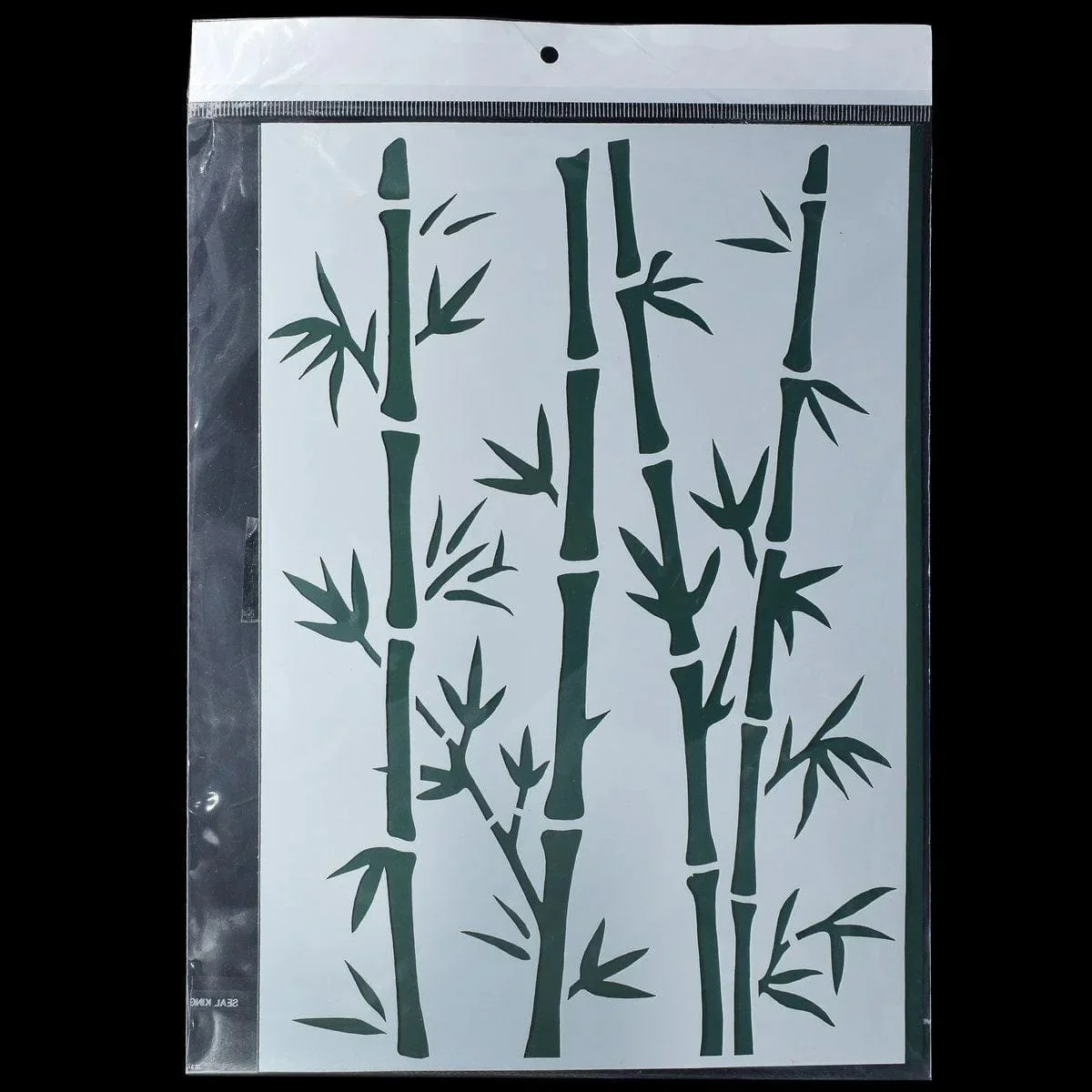 Drawing Stencil Plastic A4 Bamboo Trees - Image 5