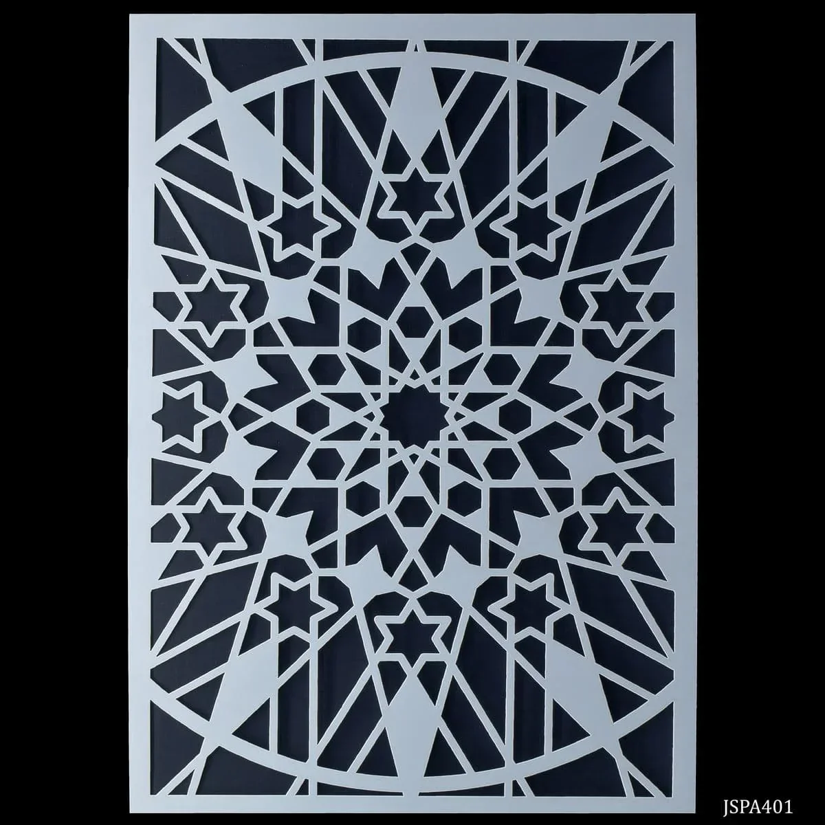 Drawing Stencil Plastic A4 Net Design