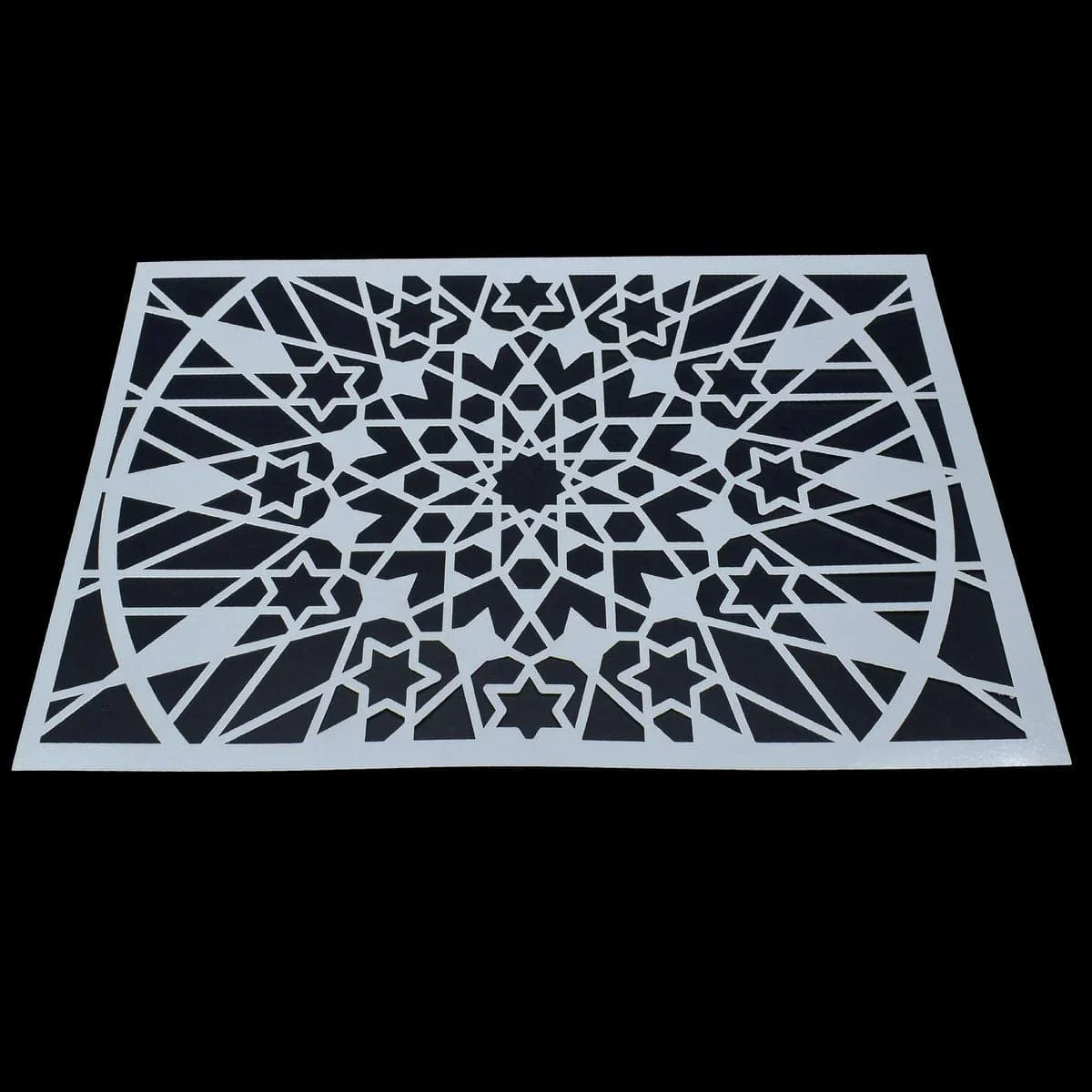 Drawing Stencil Plastic A4 Net Design - Image 2