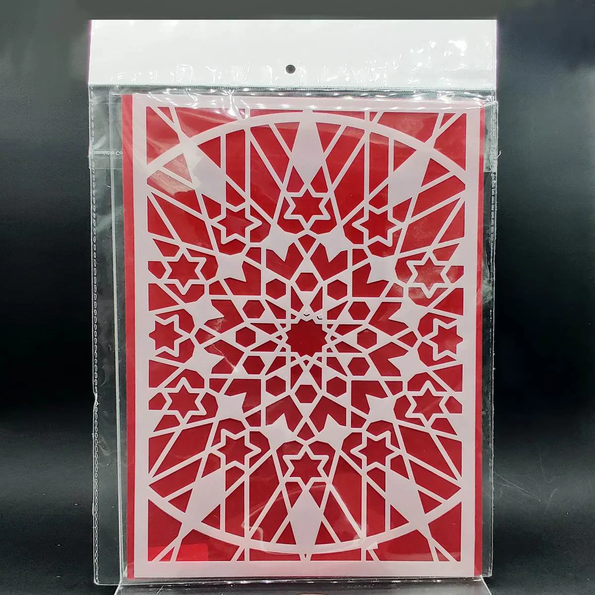 Drawing Stencil Plastic A4 Net Design - Image 4