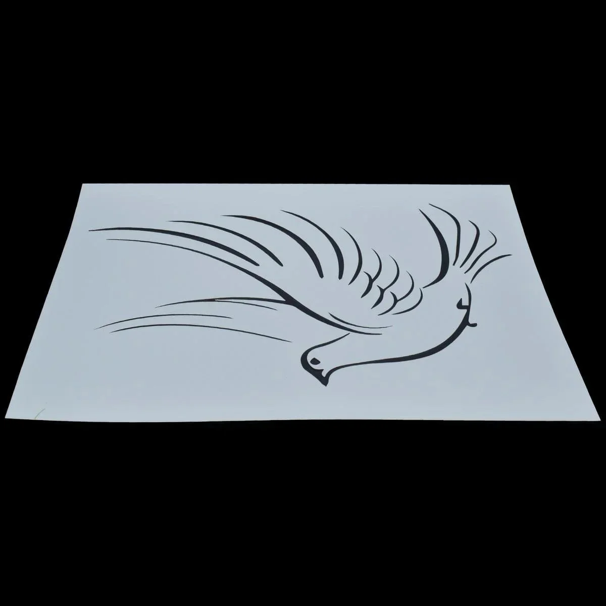 Drawing Stencil Plastic A4 Pigeon Design - Image 2