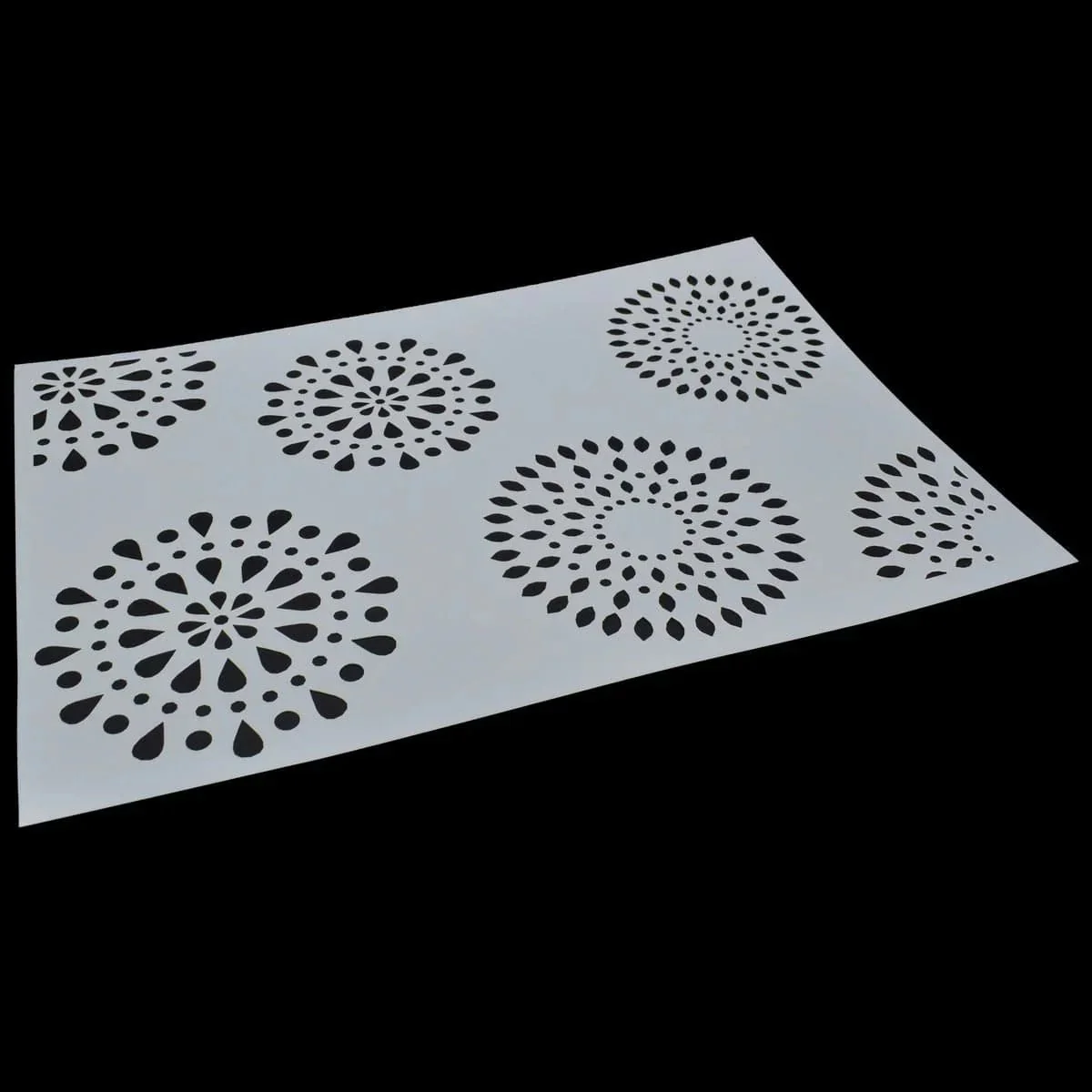 Drawing Stencil Plastic A4 Round Mandala Design - Image 2