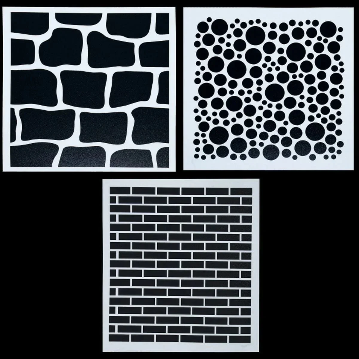 Drawing Stencil Plastic Card Model Mix Design 8x8 - Unleash Your Creativity with Versatile Drawing Stencil Patterns! - Image 2