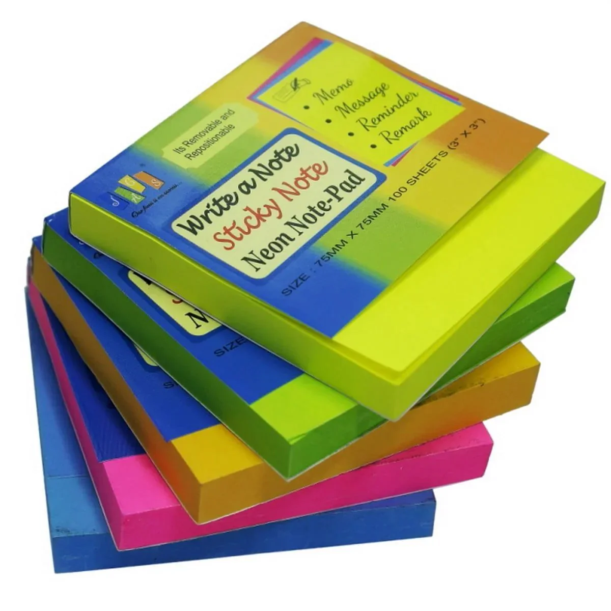 Sticky Note Pad Neon - Image 2
