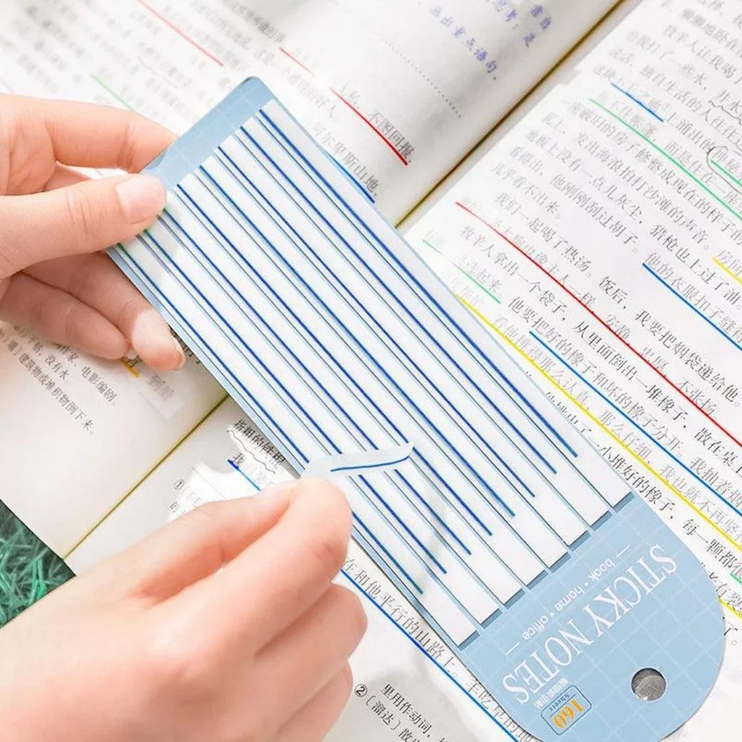 Pastel Sticky Notes Blue | 160 Sheets 14cm x 5mm (Pack of 1) - Image 2