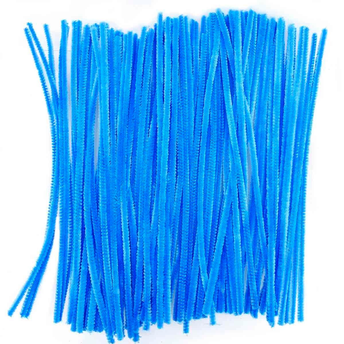 Blue Plain Pipe Cleaner for Craft and Bouquet l Pack of 100Pc - Image 8