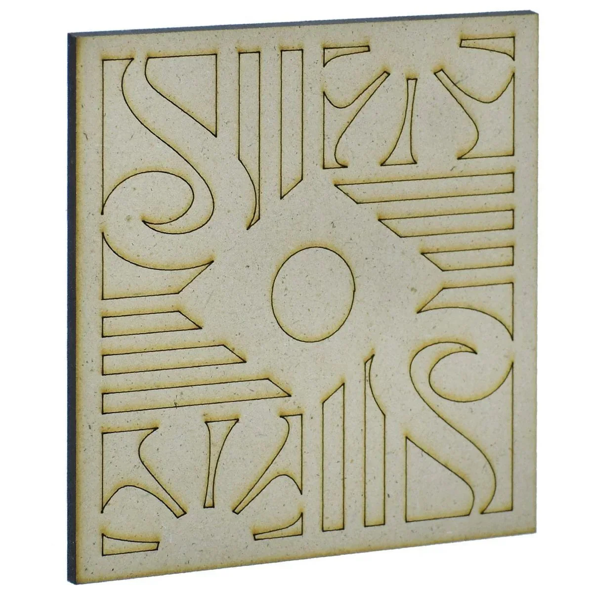 Tea coaster MDF Sqaure design 4 pcs set - Image 3