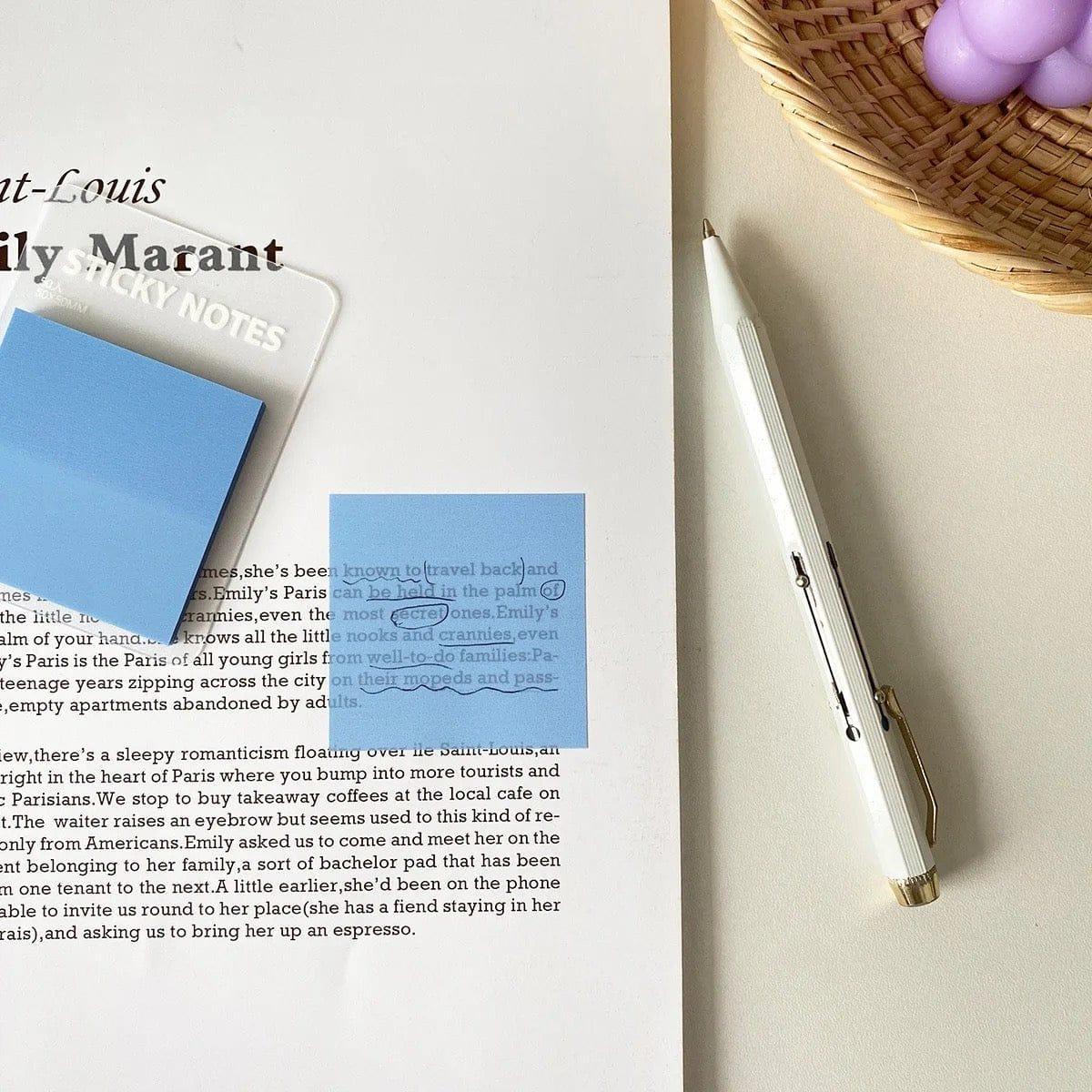 Pastel Transparent Sticky Notes - 50 sheets- 3inch x3inch - Image 7