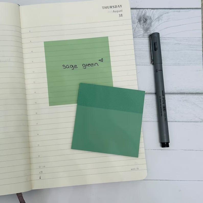 Pastel Transparent Sticky Notes - 50 sheets- 3inch x3inch - Image 9