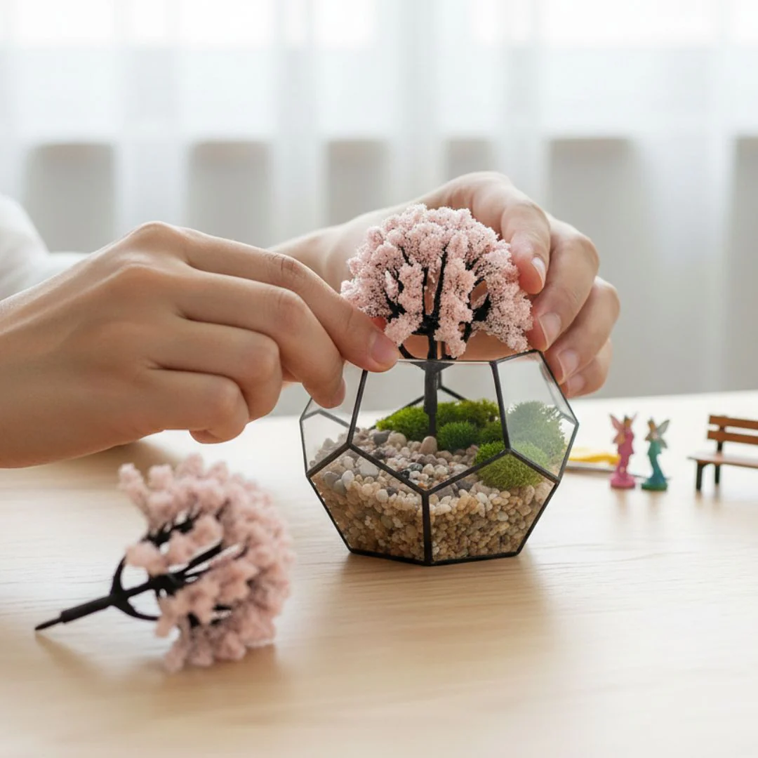Miniature Blossom Tree Pink | Decorative Model (2pcs - Image 3